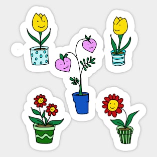 Friendly Flowers :) Sticker